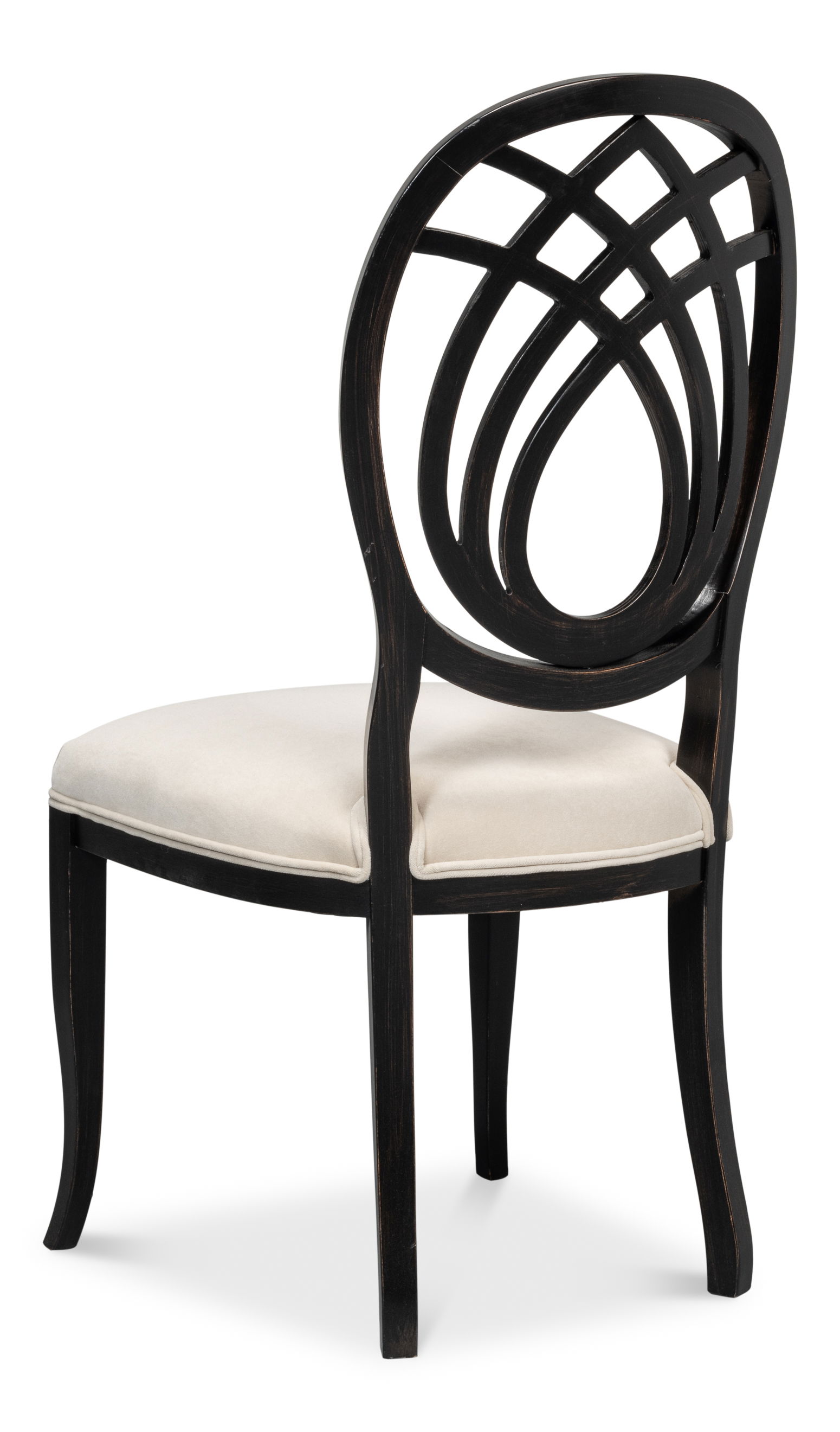 Goccia Side Chair, Nero, Banks Organza large image 