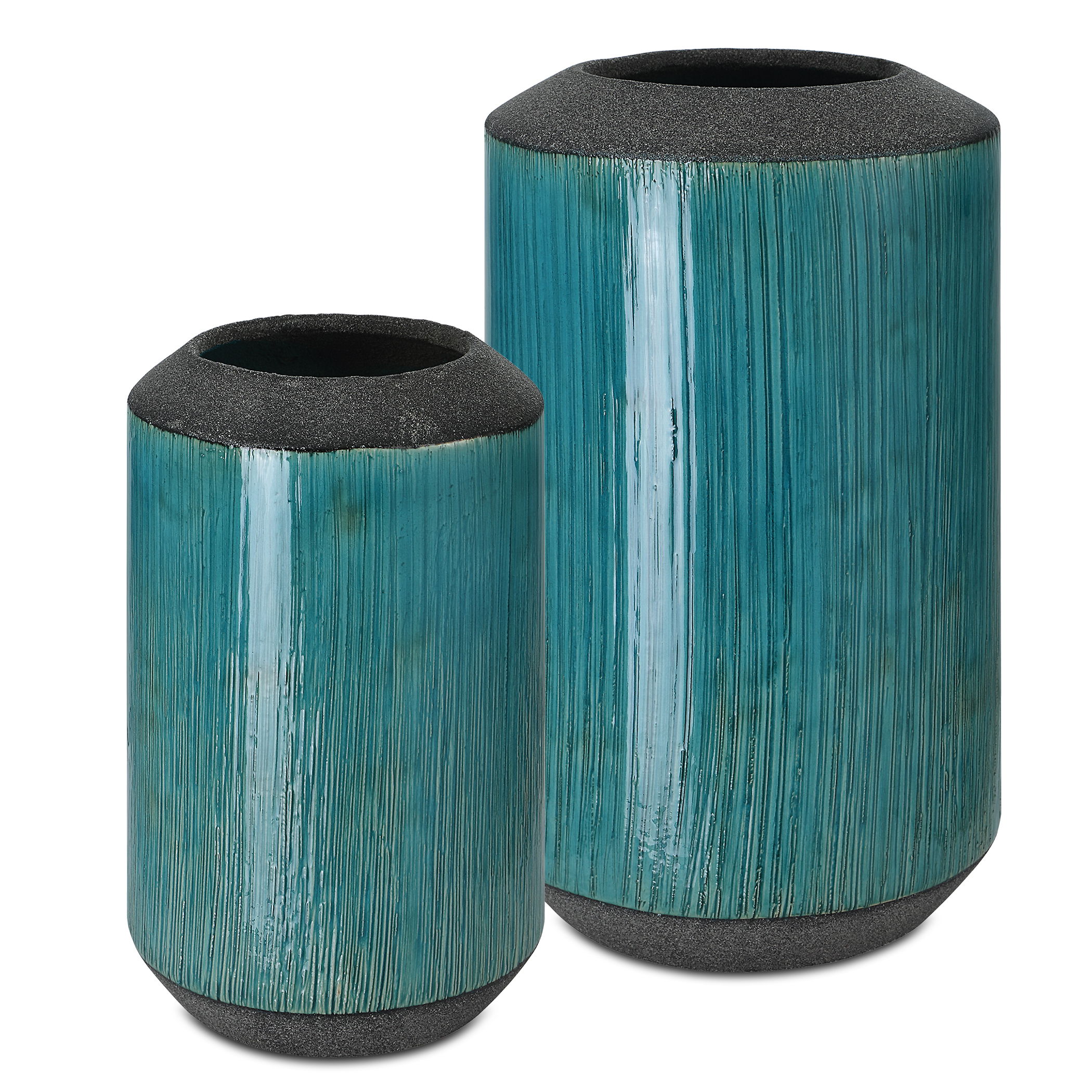 Maui Aqua Blue Vases, S/2 large image 