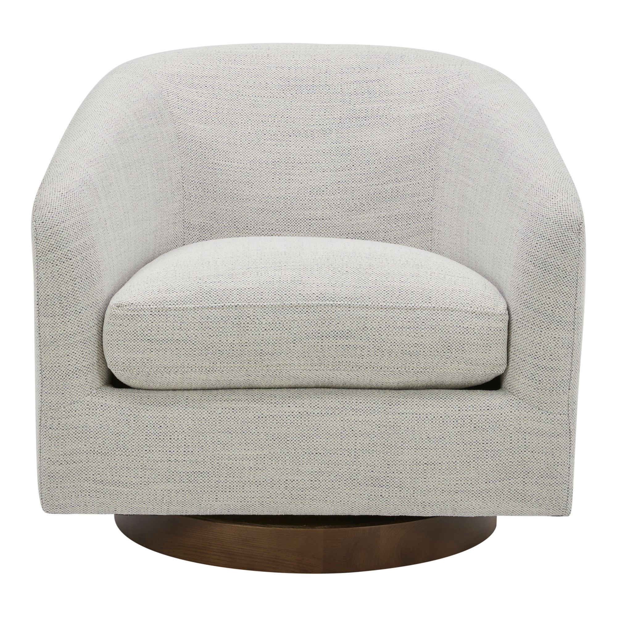 Oscy Swivel Chair Splashed White, Accent Chair by Moe's Home, 31" width x 28" height x 31" depth View 1