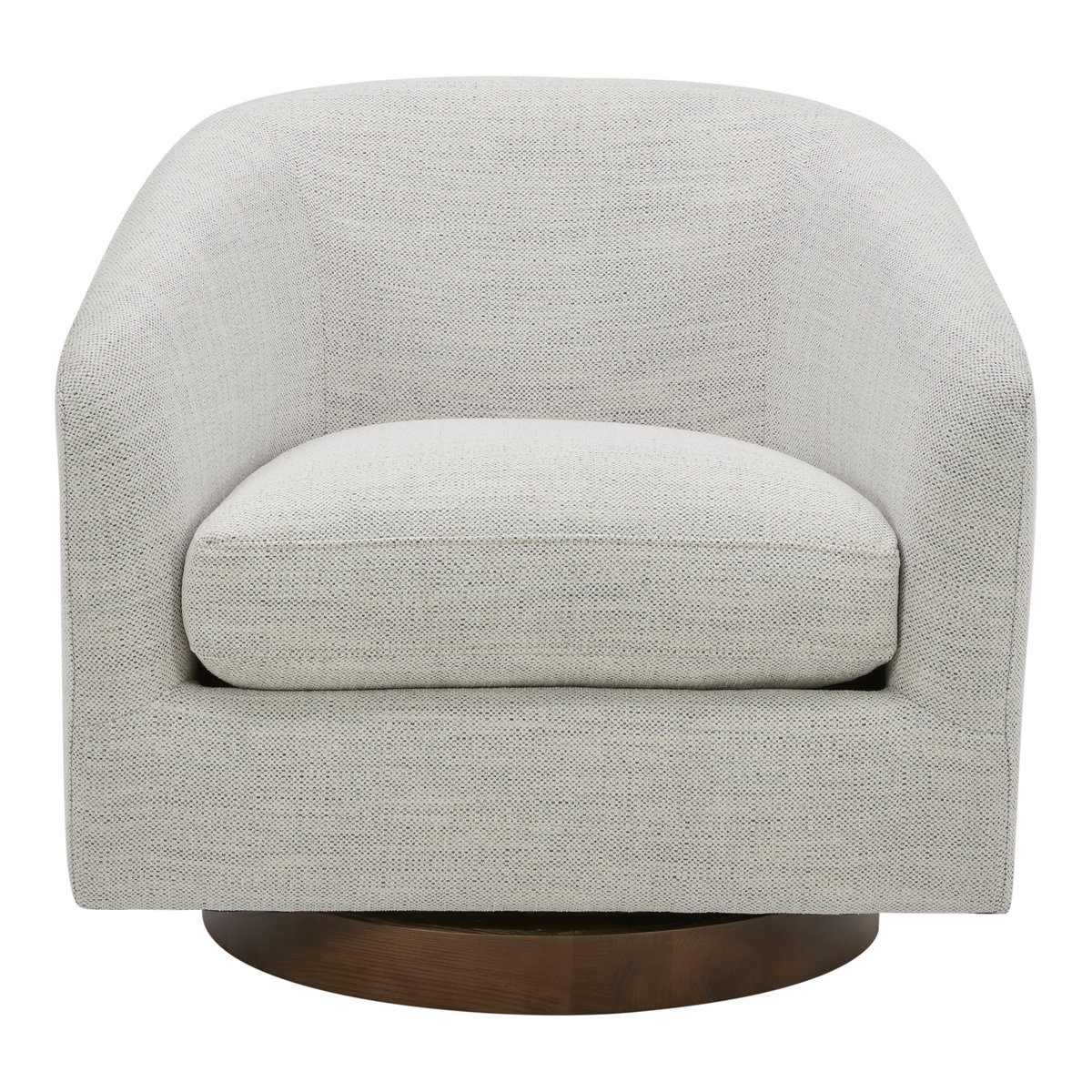 Oscy Swivel Chair Splashed White, Accent Chair by Moe's Home, 31" width x 28" height x 31" depth View 1