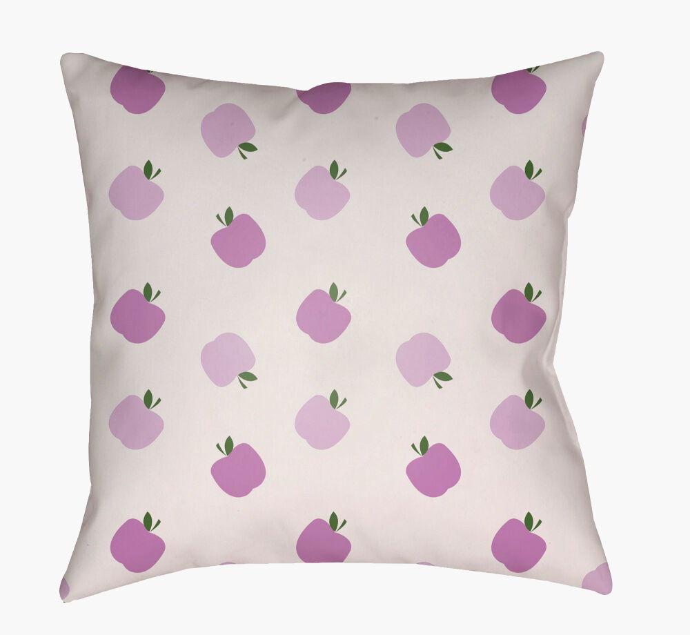 Apples Accent Pillow, Decorative Pillow by Surya, 18" length x 18" width