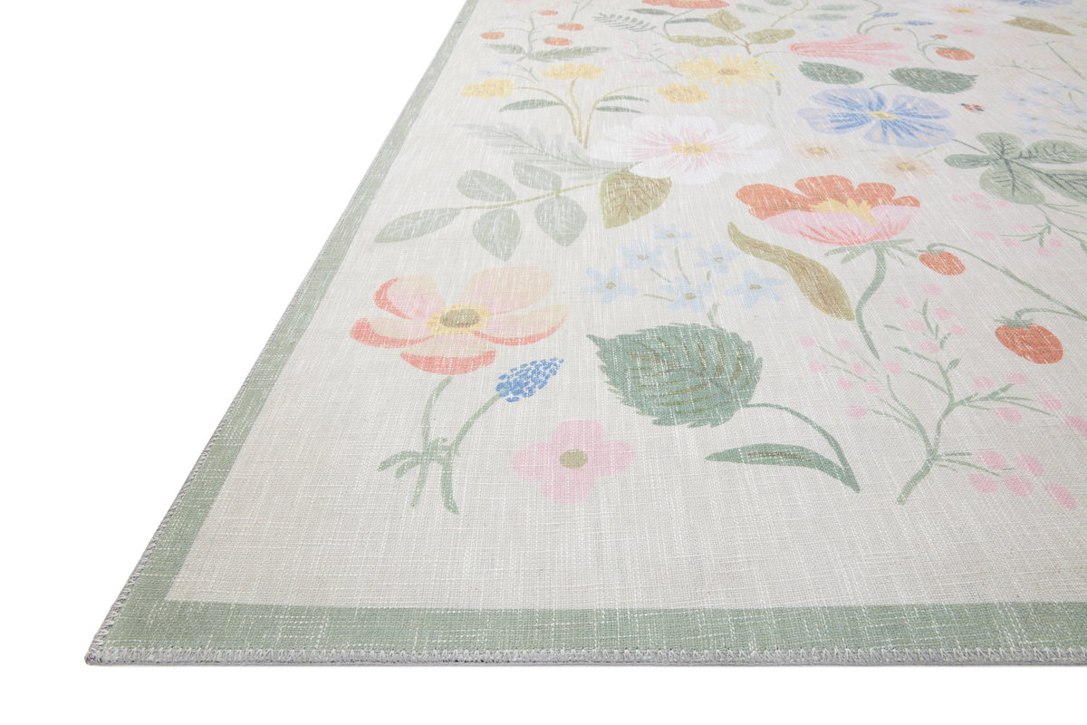 Rifle Paper Co. x Loloi Cotswolds Rug, 2'6" length x 7'6" width View 2
