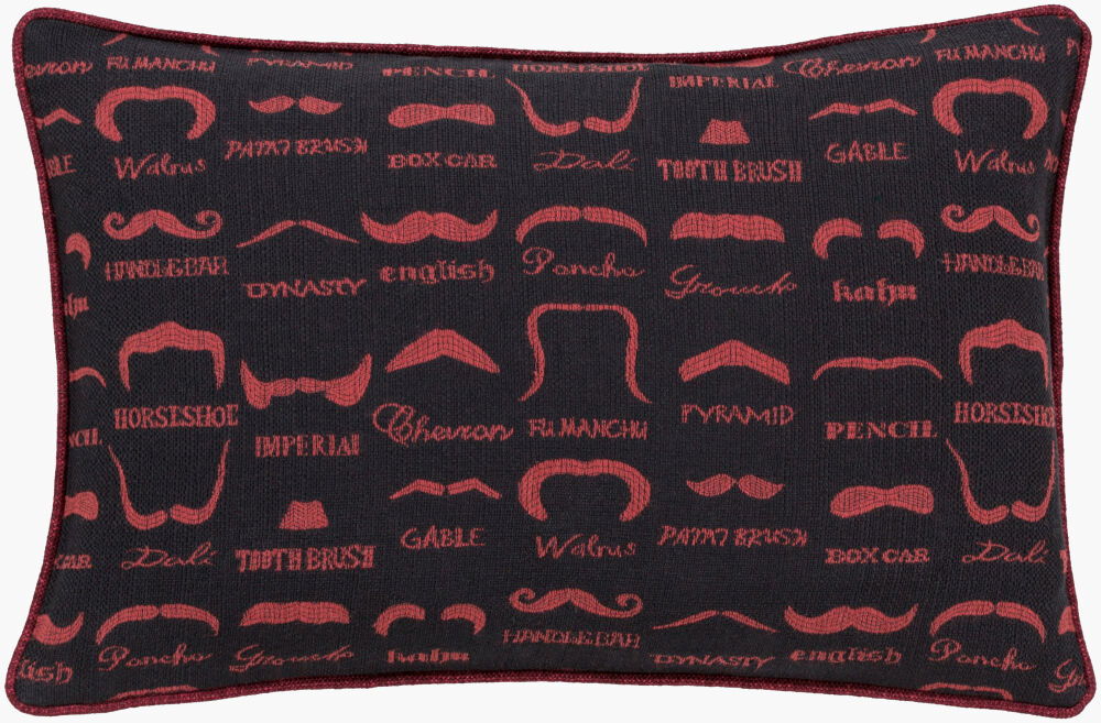 Wax that Stache Lumbar Pillow large image 