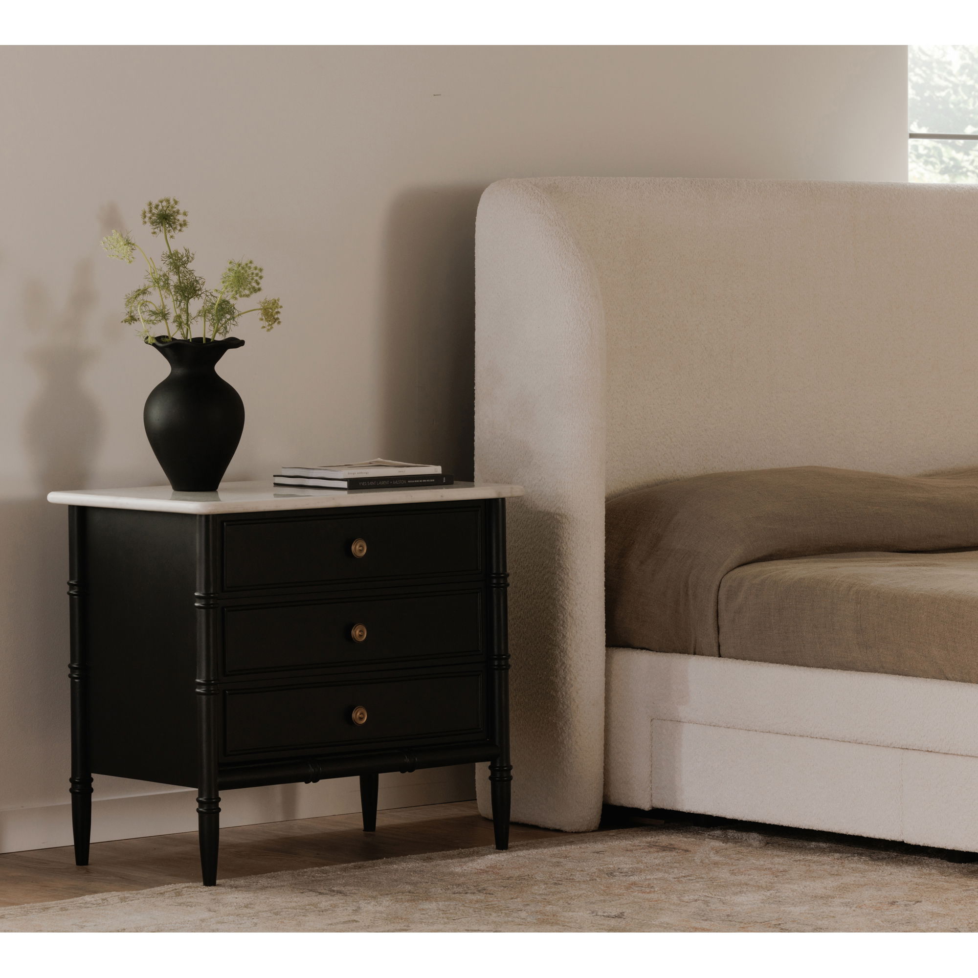 Eleanor Nightstand Black large image 