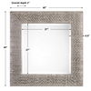 Cressida Distressed Silver Square Mirror thumbnail 2