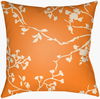 Chinoiserie Floral Accent Pillow, Decorative Pillow by Surya, 18" length x 18" width thumbnail