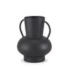 Tasya Small Matte Black Metal Vase thumbnail 0