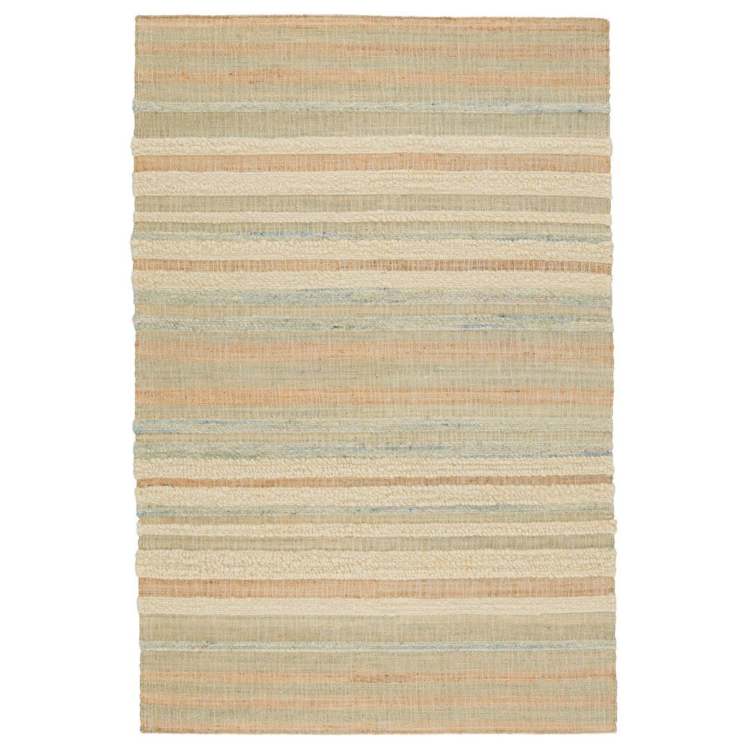 Hand Knotted Jute/Wool Area Rug in Brown large image 