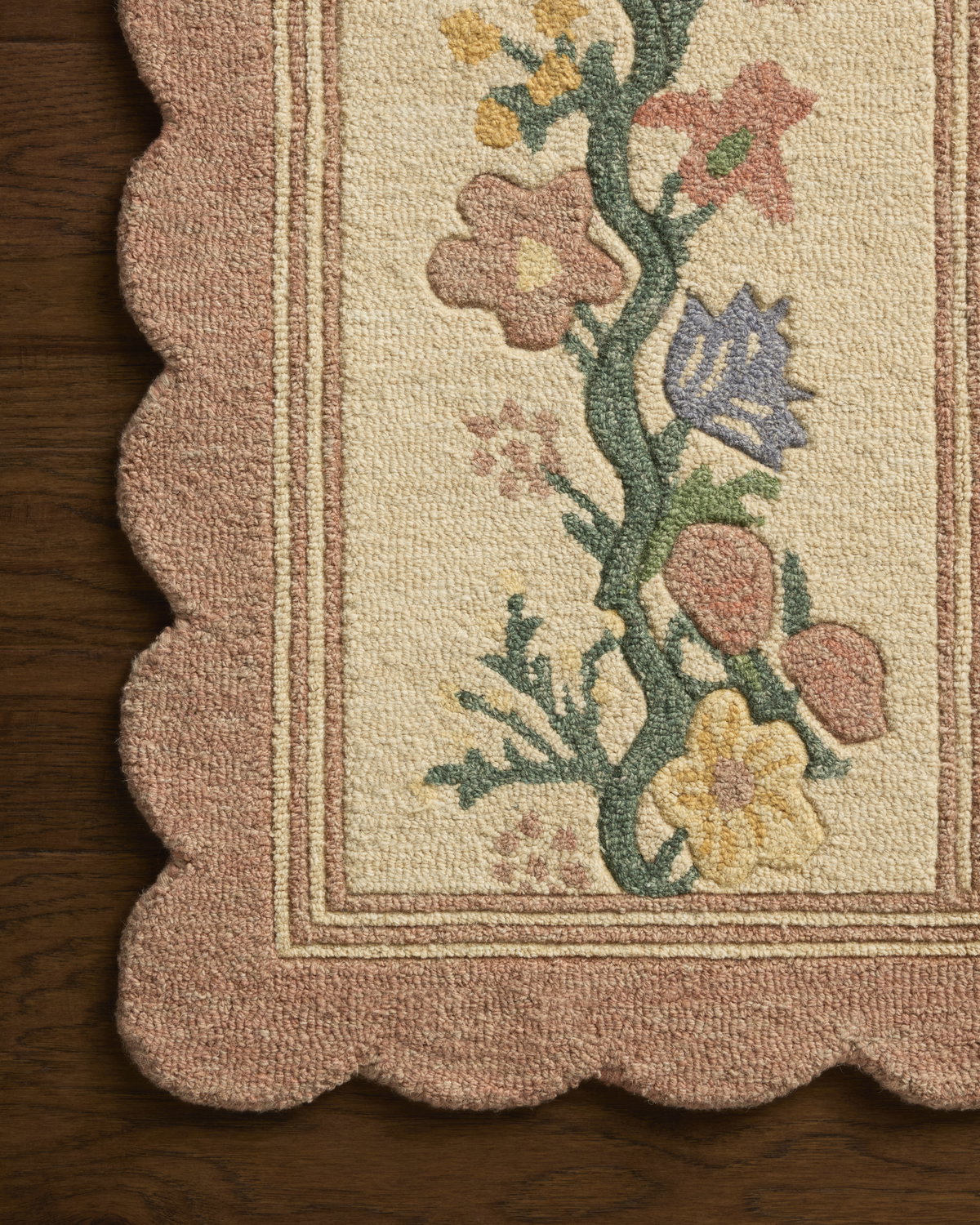 Rifle Paper Co. x Loloi Thistle Rug, 1'6" length x 1'6" width View 4