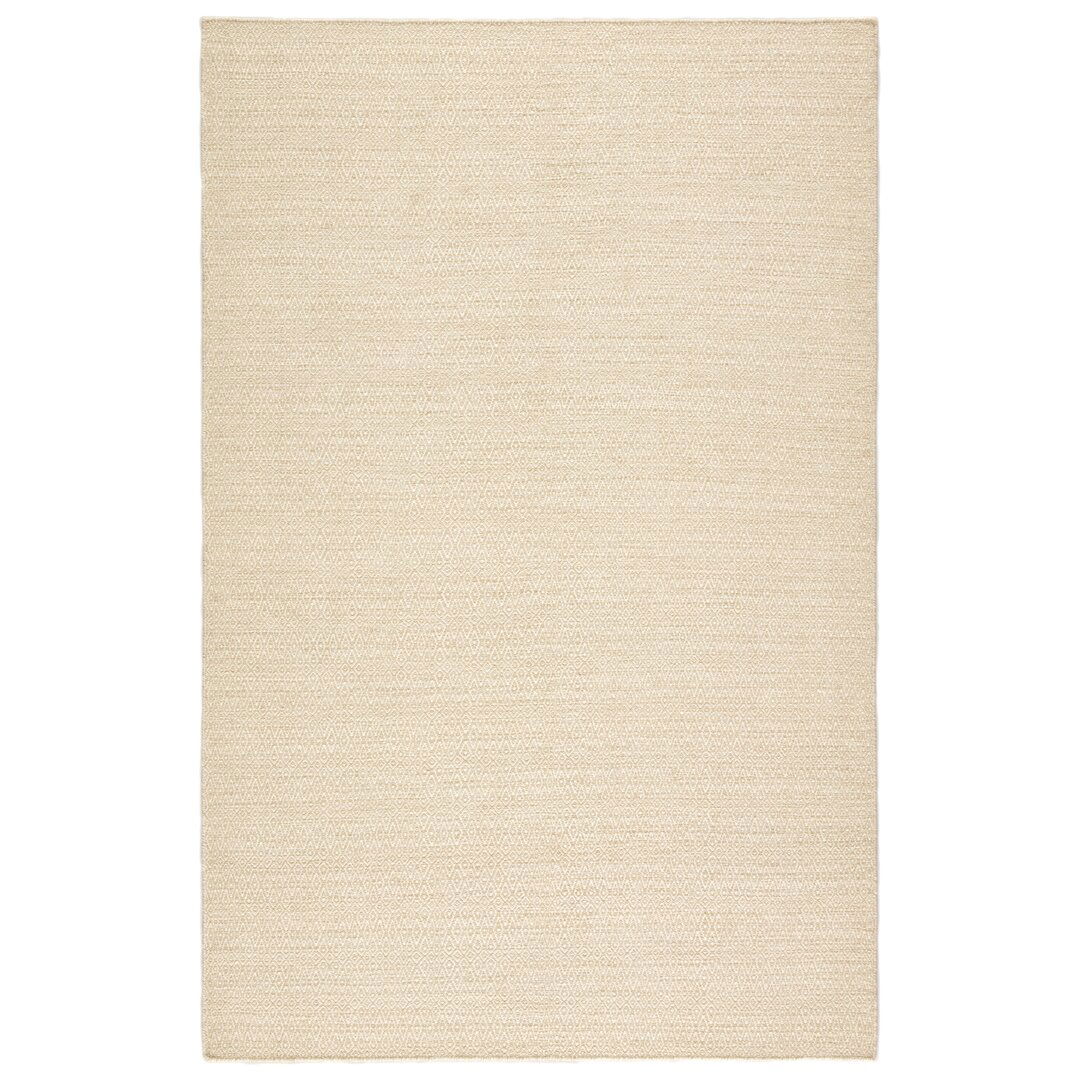 Jaipur Living Eulalia Handmade Geometric Cream Ivory Area Rug large image 
