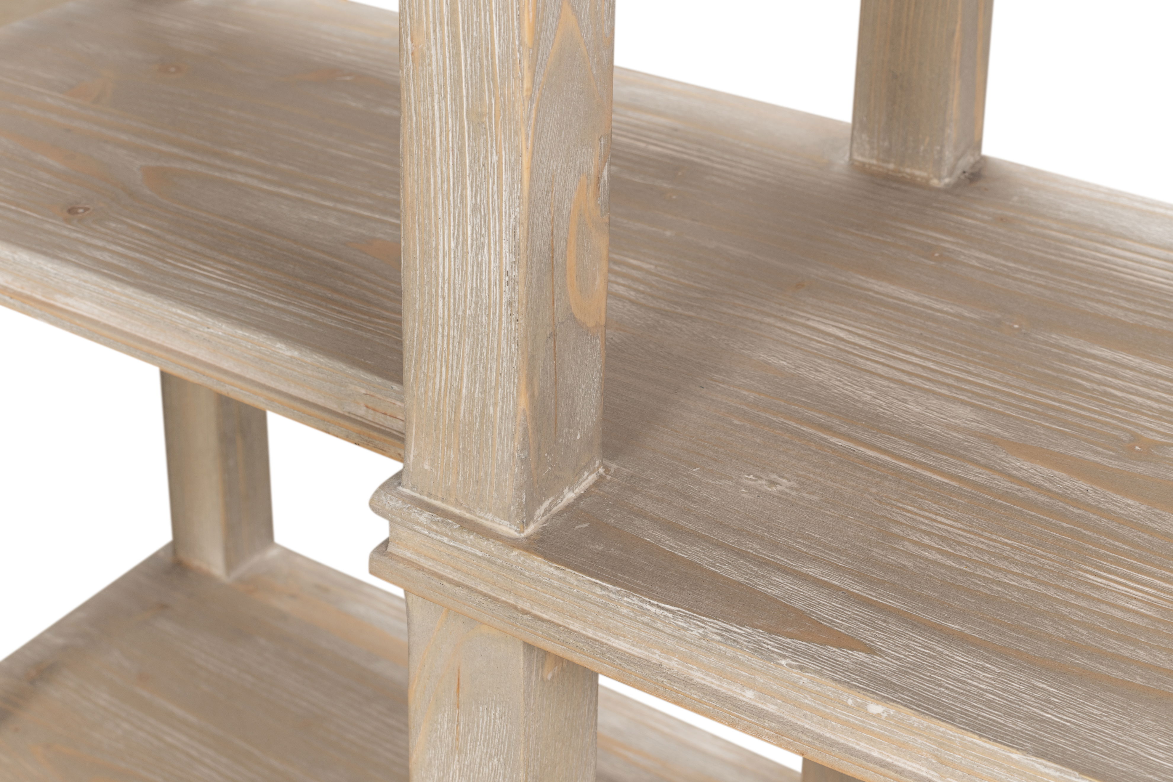 Grange Bungalow Console, Grey Thorne, Console Table by Sarreid, 56" length x 12" width x 32" height View 6