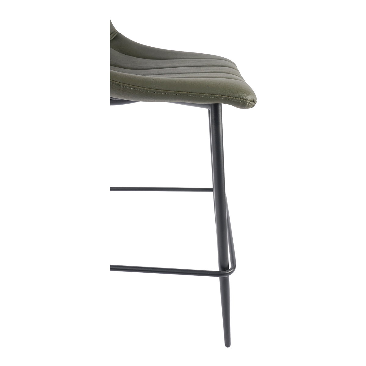 Alibi Counter Stool Dark Green - Set Of Two, Counter & Bar Stool by Moe's Home, 17.7" width x 37" height x 20" depth View 9