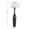 Pravin Dark Wood Floor Lamp, by Uttermost, 24.5" width x 64" height x 24.5" depth thumbnail 3