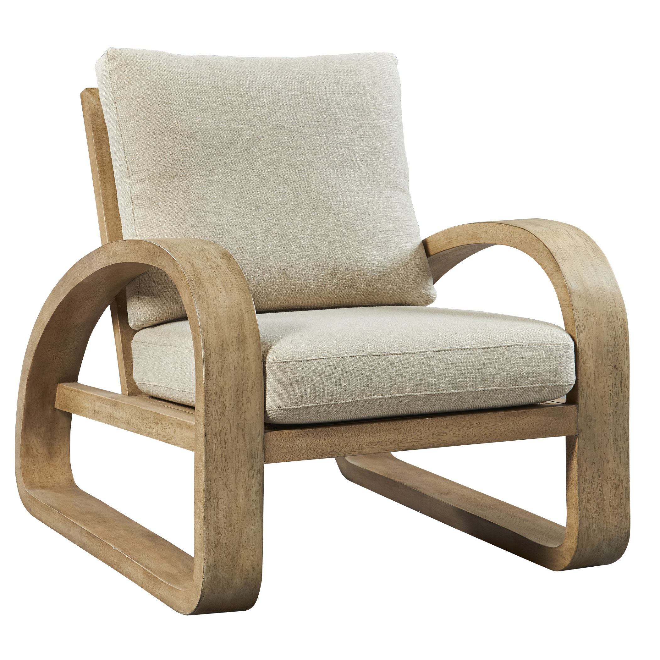 Barbora Wooden Accent Chair large image 