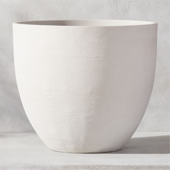 Online Designer Patio Castino White Planter Large