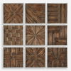 Bryndle Rustic Wooden Squares S/9 thumbnail 0