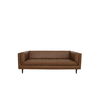Woods Sofa Brown Leather, Sofas & Sectional by Moe's Home, 86" width x 29.9" height x 37" depth thumbnail 1