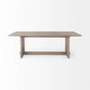 Aida 84'L x 42'W Rectangular Dining Table | Modern | Light Gray Wood | Seats 8, by Mercana, 84" length x 42" width x 30" height thumbnail 4