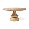 Crossman 60' Round Blonde Solid Wood & Base Dining Table thumbnail 0