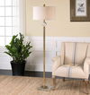 Mesita Brass Floor Lamp, by Uttermost, 17" width x 67.5" height x 17" depth thumbnail 2