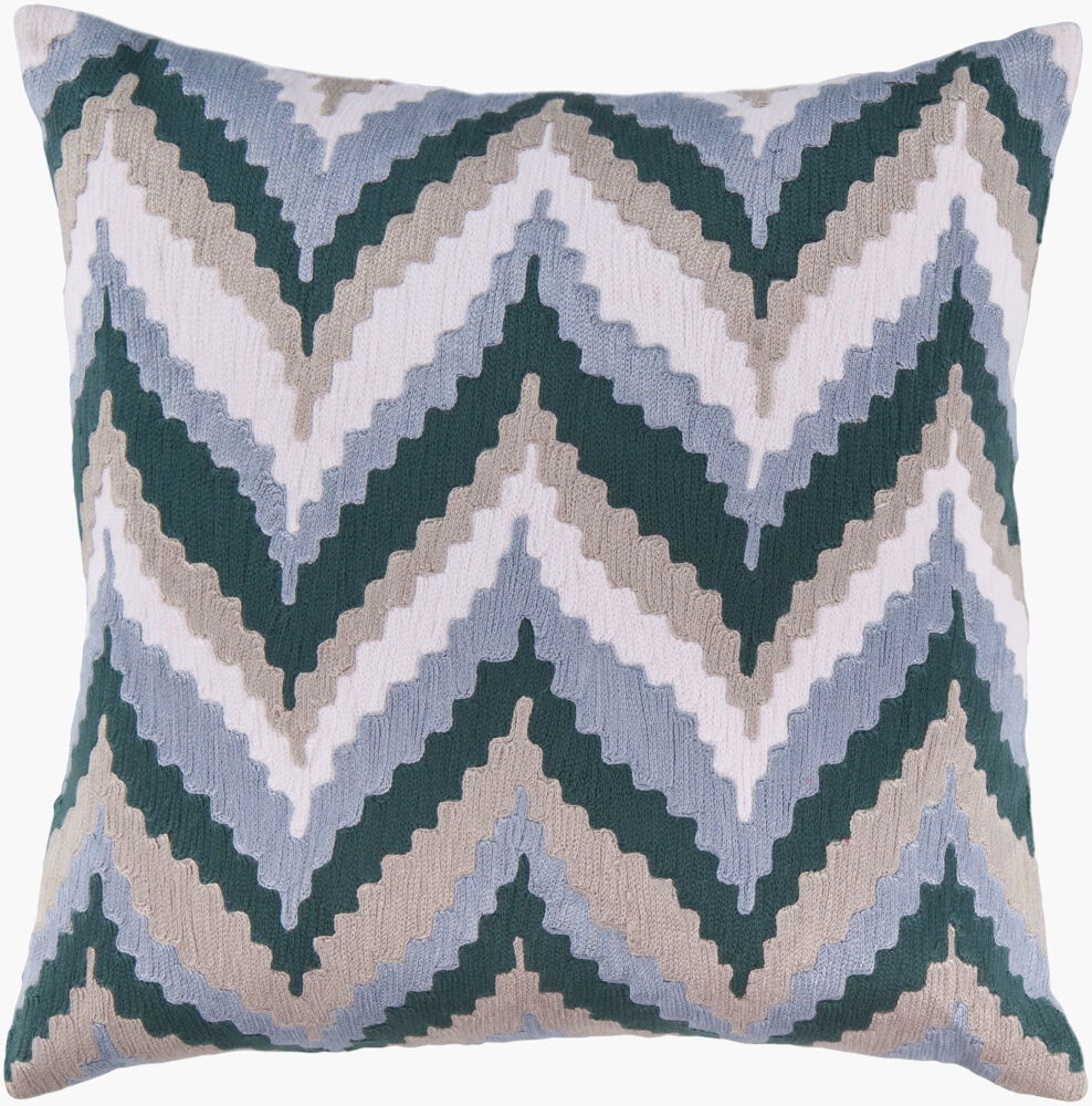 Ikat Chevron Accent Pillow large image 