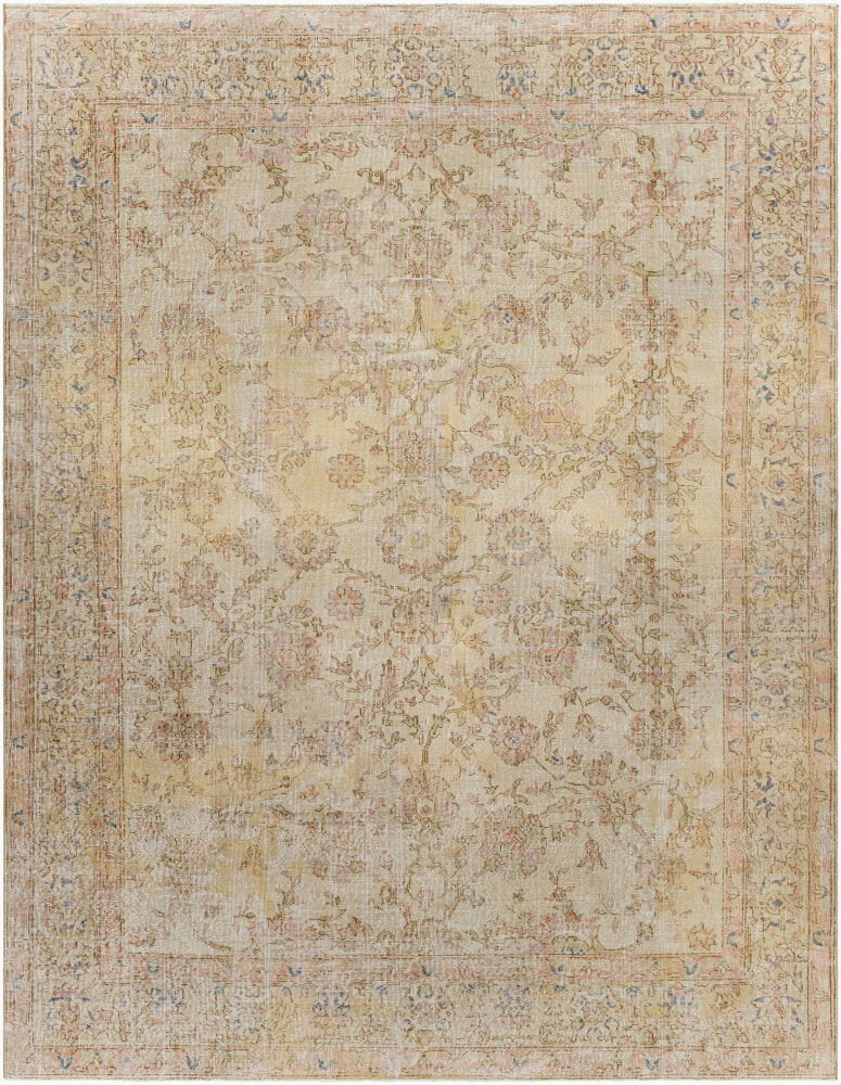 Antique One of a Kind Handmade Rug, by Surya, 10'9" length x 8'3" width
