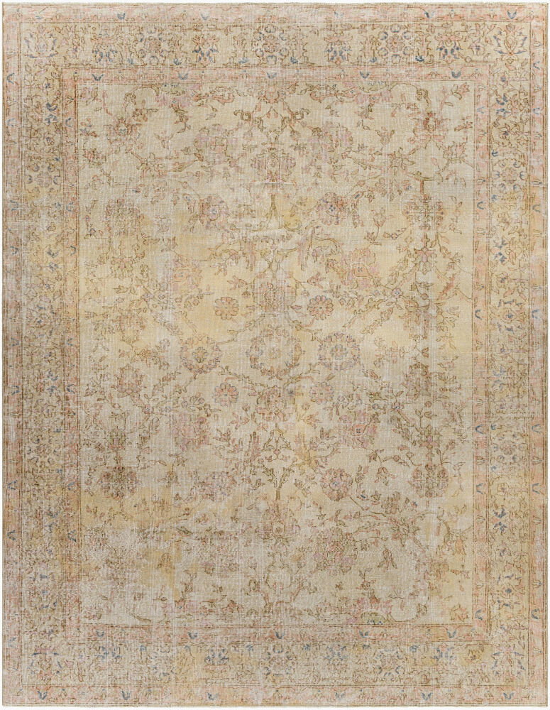Antique One of a Kind Handmade Rug, by Surya, 10'9" length x 8'3" width
