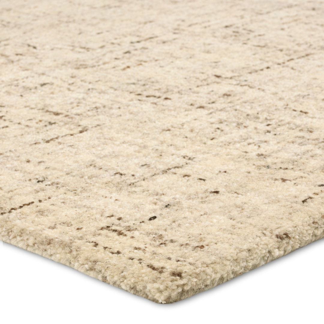 Jaipur Living Macklin Handmade Solid Cream/Brown Area Rug large image 