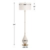 Dewdrop Ivory Floor Lamp, by Uttermost, 1'6" width x 5'4" height x 1'6" depth thumbnail 3