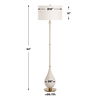 Dewdrop Ivory Floor Lamp, by Uttermost, 18" width x 64" height x 18" depth thumbnail 3