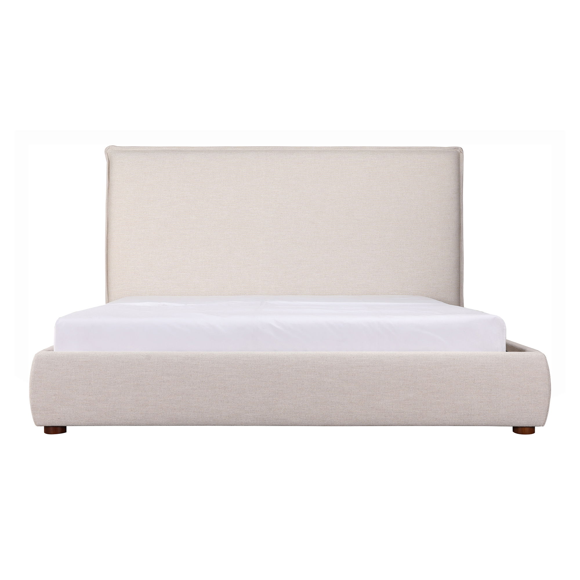 Luzon Queen Bed Tall Headboard Wheat, by Moe's Home, 70" width x 55" height x 88.5" depth View 7