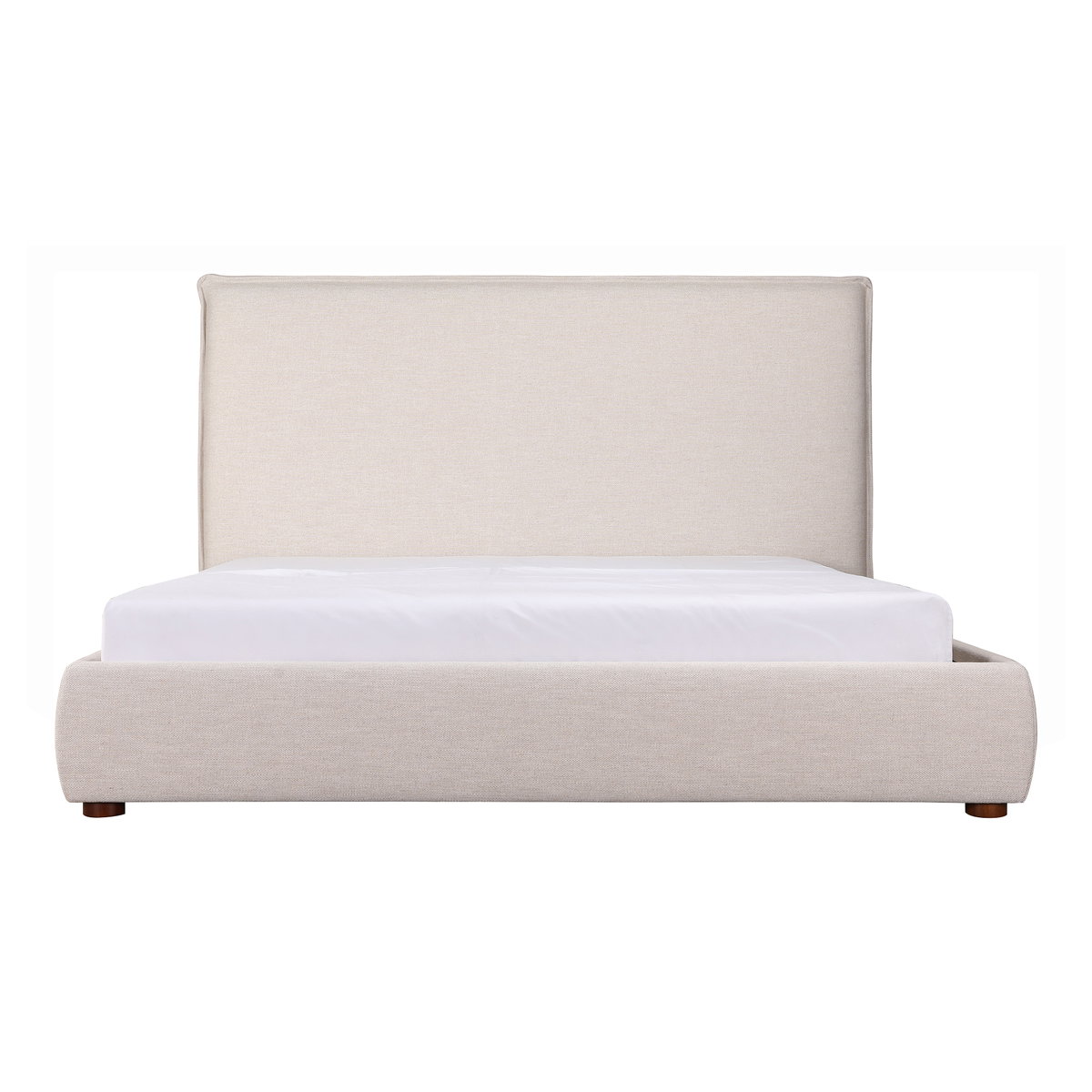 Luzon Queen Bed Tall Headboard Wheat, by Moe's Home, 70" width x 55" height x 88.5" depth View 7