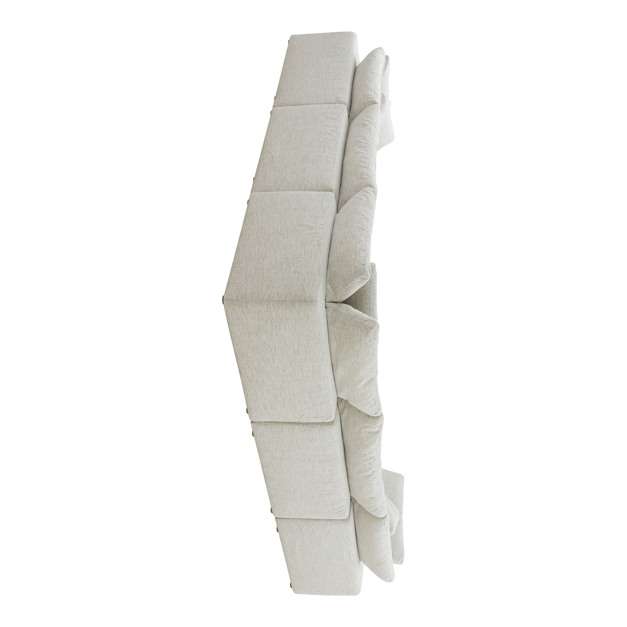 Clay Classic L-shaped Modular Sectional Coastside Sand large image 