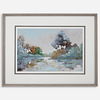 Morning Lake Watercolor Framed Print thumbnail 0