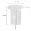 Grace Accent Table White Marble thumbnail 9