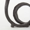 Stanislaw II Black Metal Infinite Ribbon Sculpture, Decorative Object by Mercana, 8.27" length x 4.72" width x 8.27" height thumbnail 11