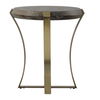 Unite Brass Leg Wood Side Table thumbnail 3