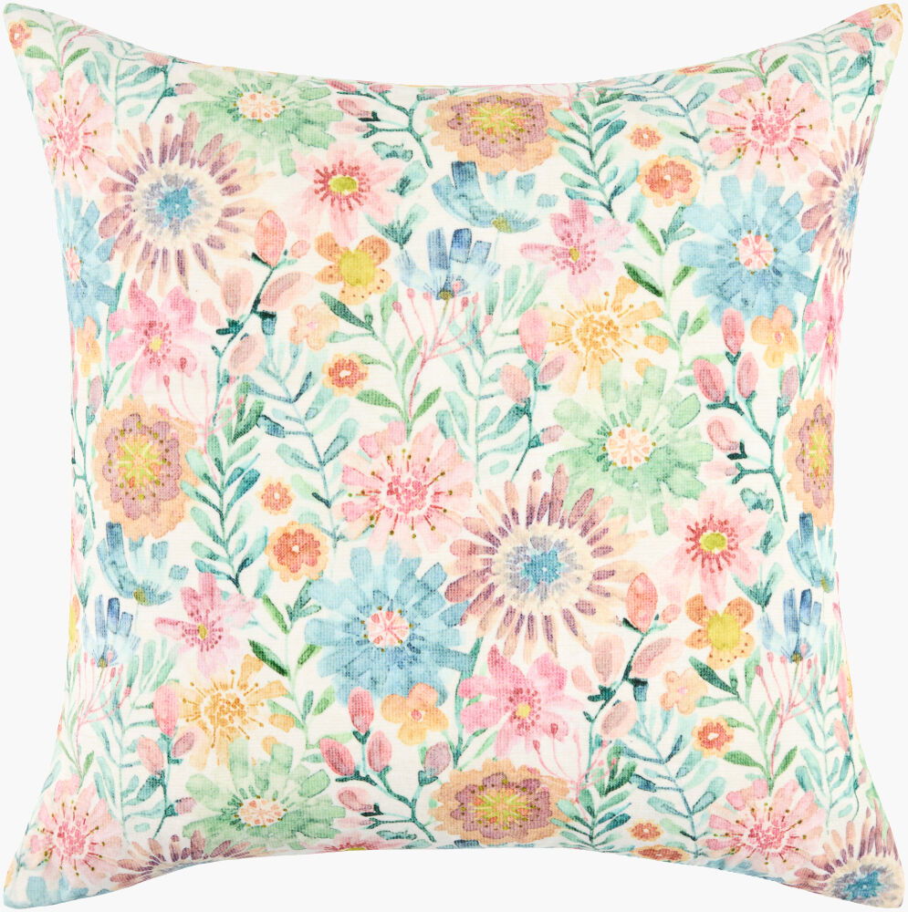 Spring Bouquet Accent Pillow Down, Decorative Pillow by Surya, 20" length x 20" width