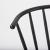 Colin Curved Back Dining Side Chair | Black Metal, Dining Chair by Mercana, 21.26" length x 21.26" width x 30.32" height thumbnail 12