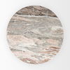 Allyson Round Medium Brown with Pink Marble Pedestal Dining Table thumbnail 5