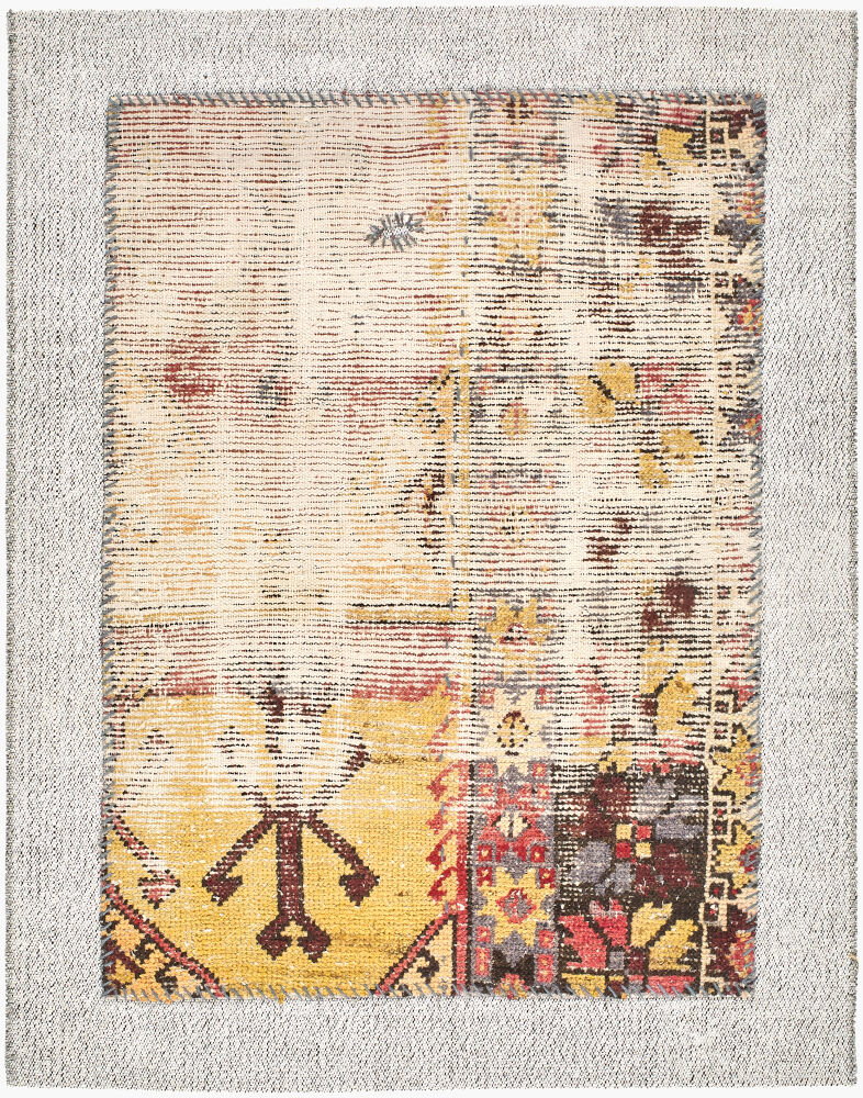 Antique One of a Kind Handmade Rug, by Surya, 3'11.24" length x 3'1.4" width