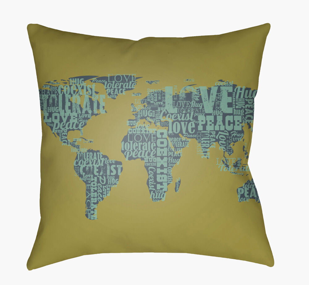 Jetset Accent Pillow, Decorative Pillow by Surya, 18" length x 18" width