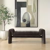 Manson Modern Charcoal Bench, Furniture by Uttermost, 60" width x 23.5" height x 19" depth thumbnail 2