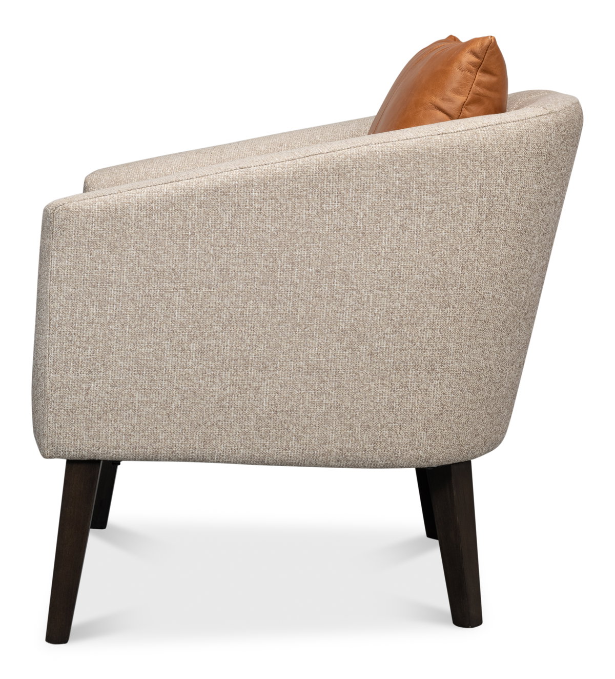 Bronson Tub Chair, by Sarreid, 2'7" length x 2'6" width x 2'8" height View 9