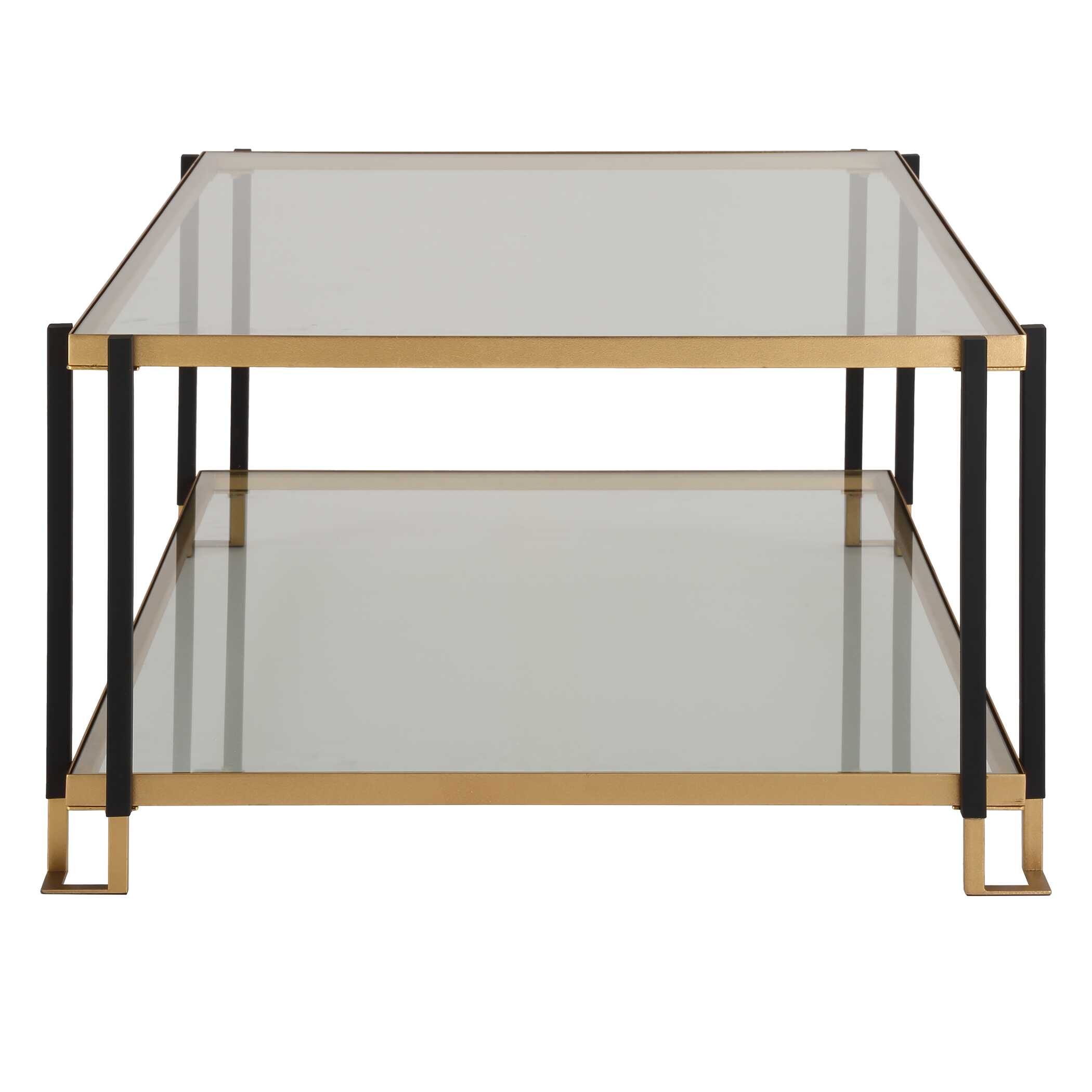 Kentmore Glass Coffee Table, Furniture by Uttermost, 48" width x 17" height x 30" depth View 6