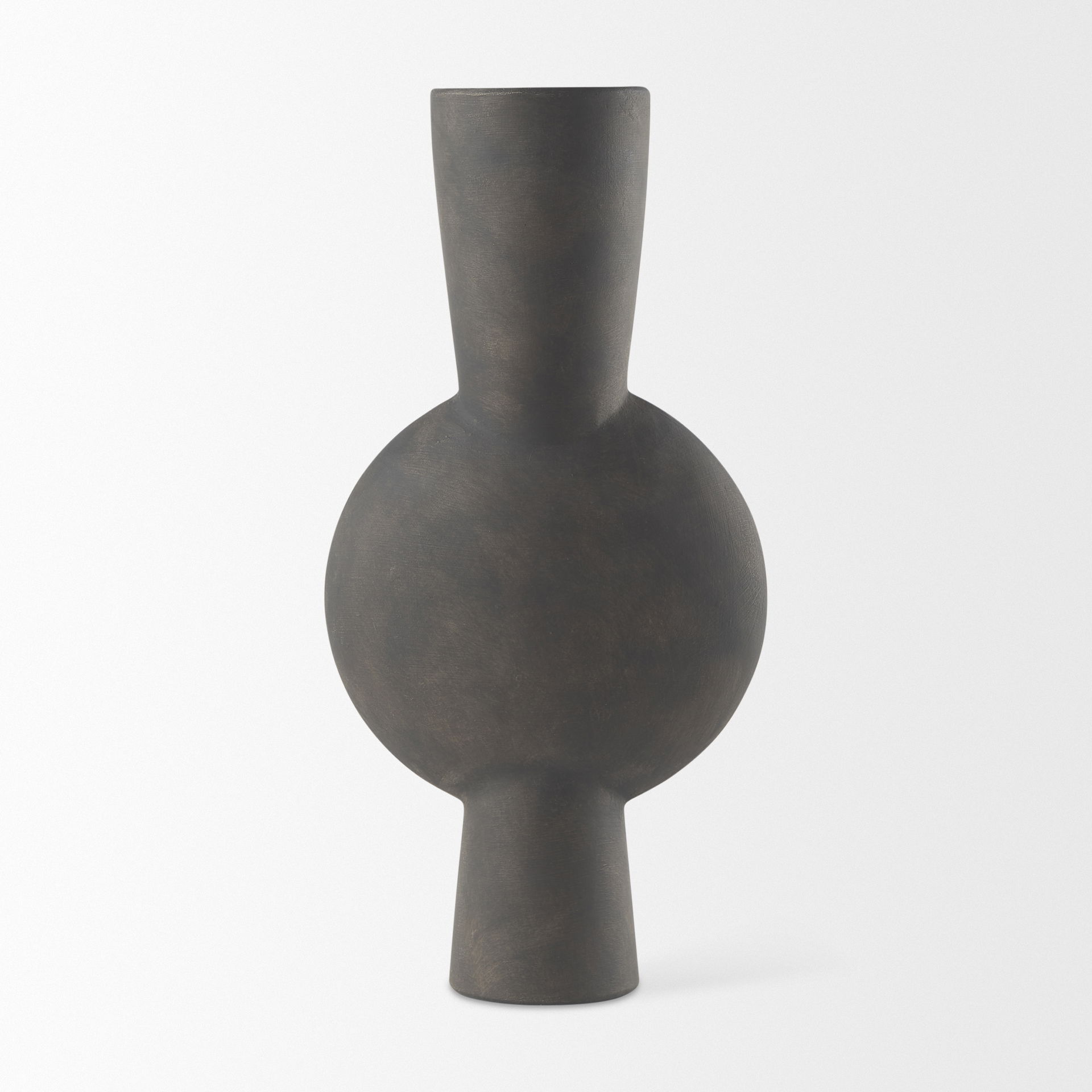 Kaz  Earthy Brown Ceramic Vase large image 