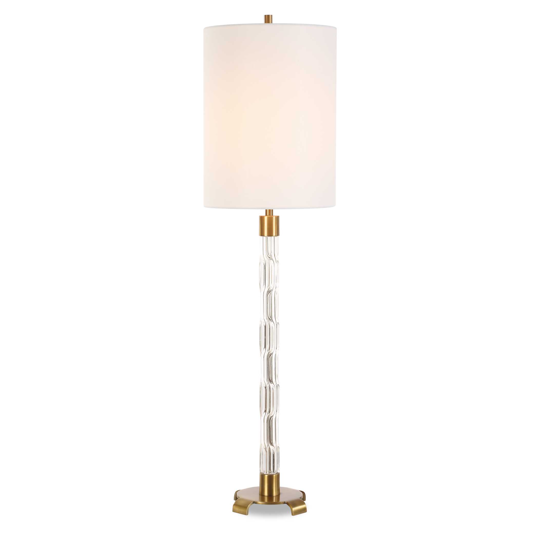York Crystal Buffet Lamp, by Uttermost, 10" width x 36.75" height x 10" depth View 1