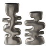 Free Flowing Nickel Vases Set/2, Decorative by Uttermost, 7" width x 14.25" height x 3.5" depth thumbnail 4