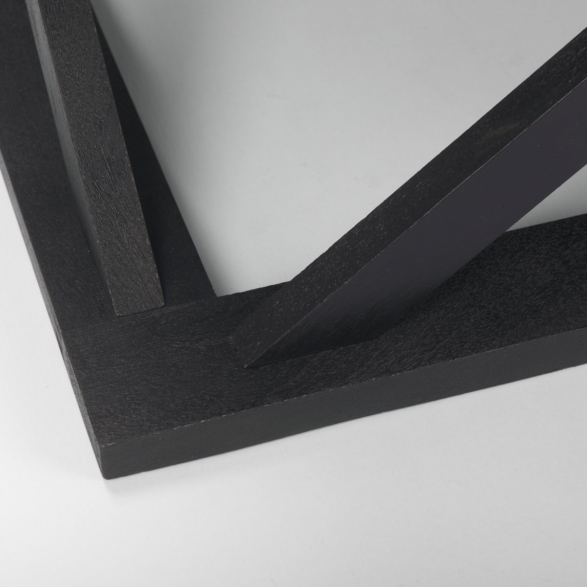 Forsey  Black Wood Rectangular Coffee Table, by Mercana, 48" length x 28" width x 17.5" height View 8