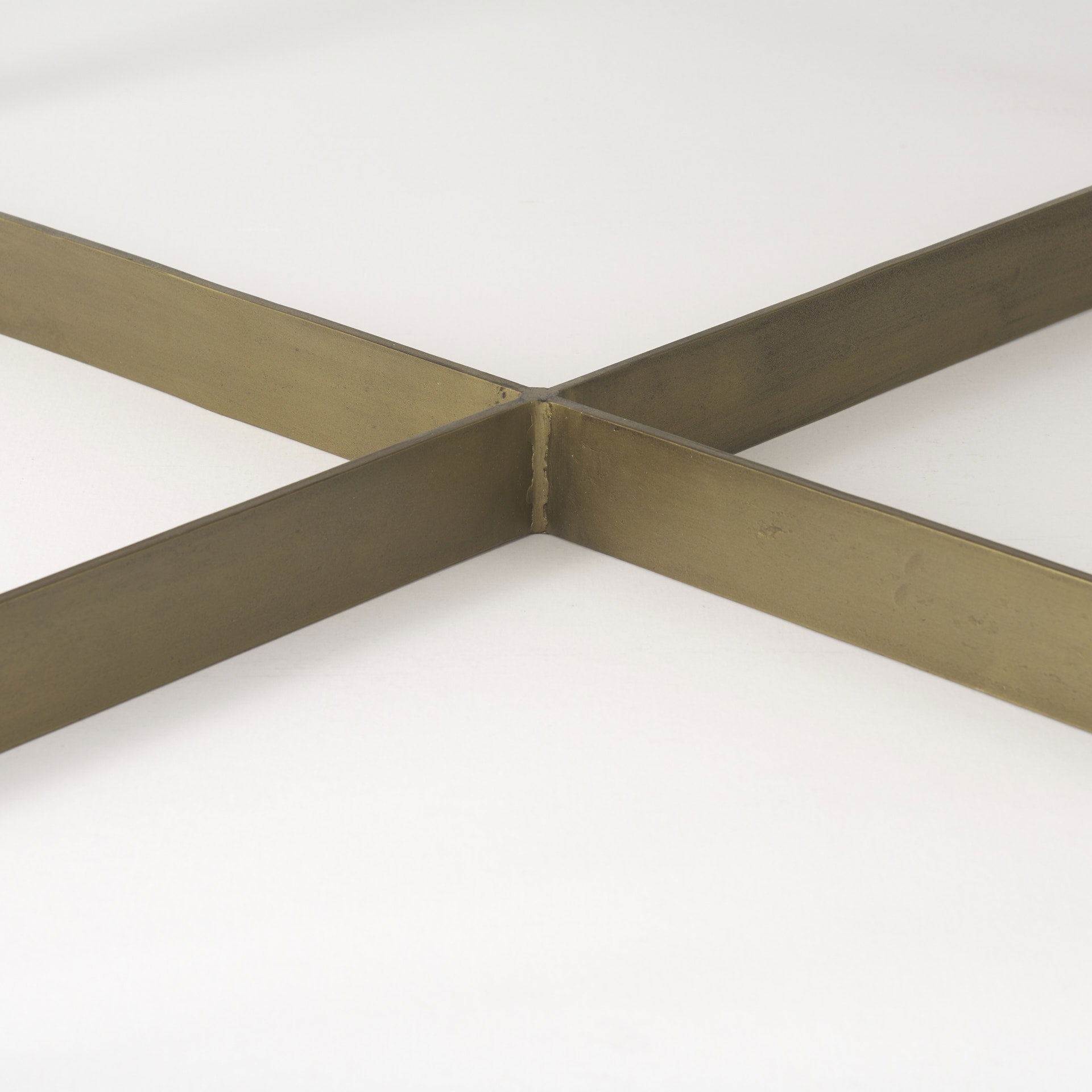 Faye 34L x 34W x 17H Beige Finished Wood with Gold Metal Base Square Coffee Table large image 